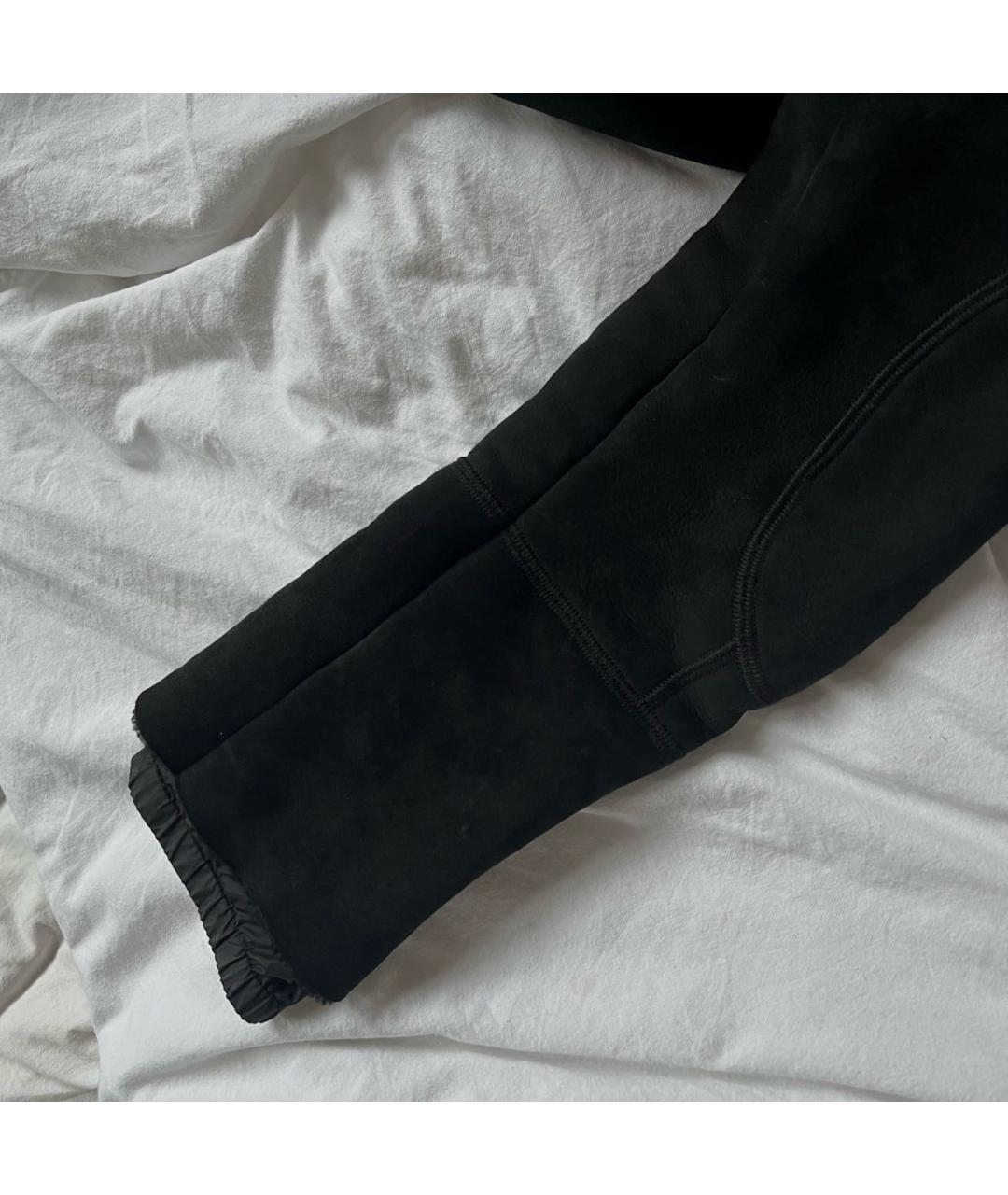 PRADA Черная кожаная дубленка, фото 7