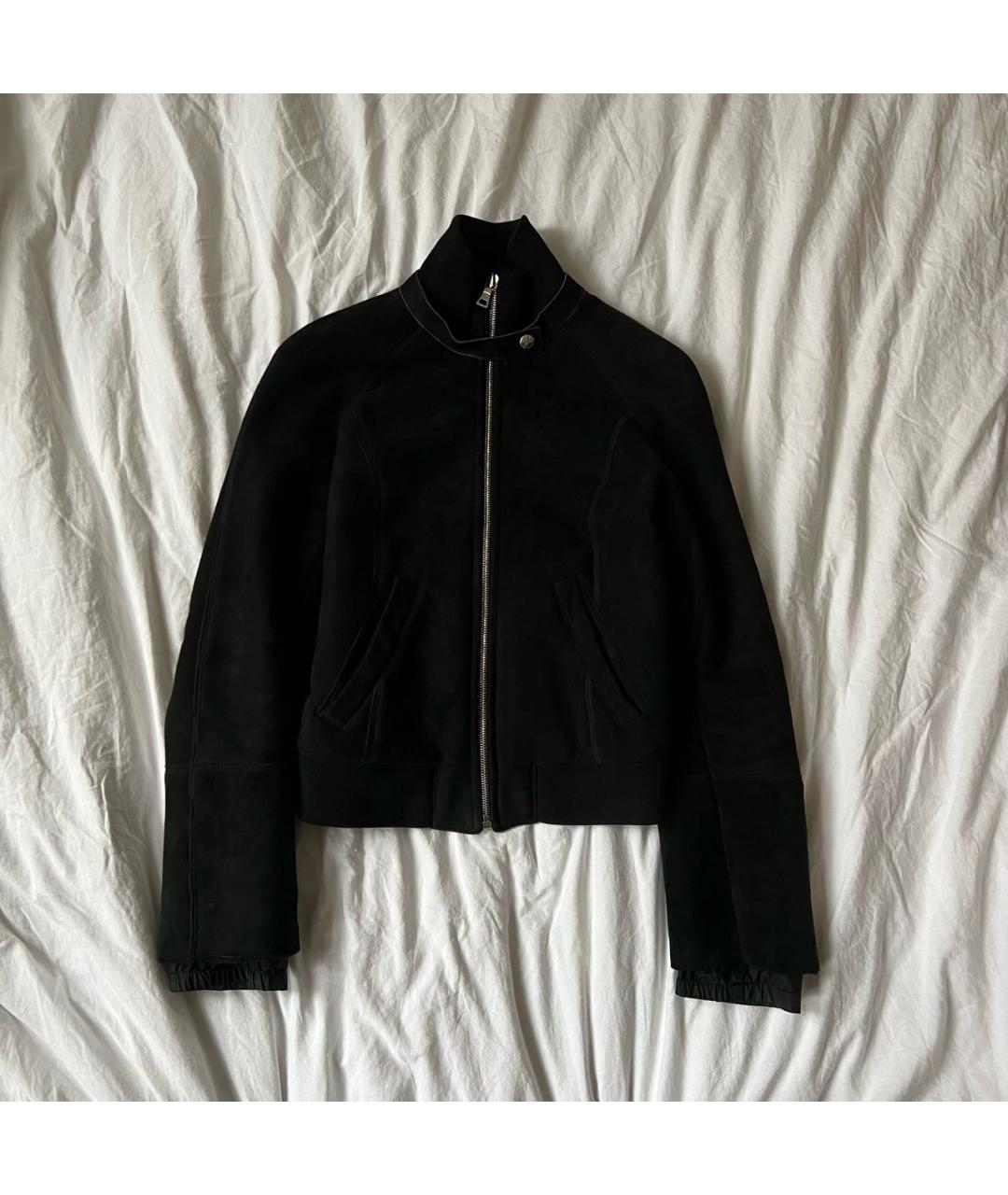 PRADA Черная кожаная дубленка, фото 6