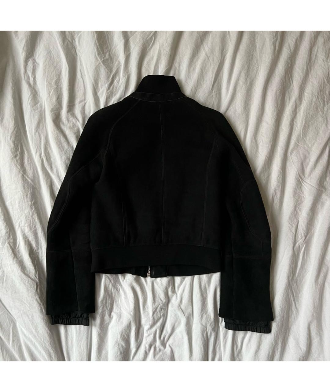 PRADA Черная кожаная дубленка, фото 2