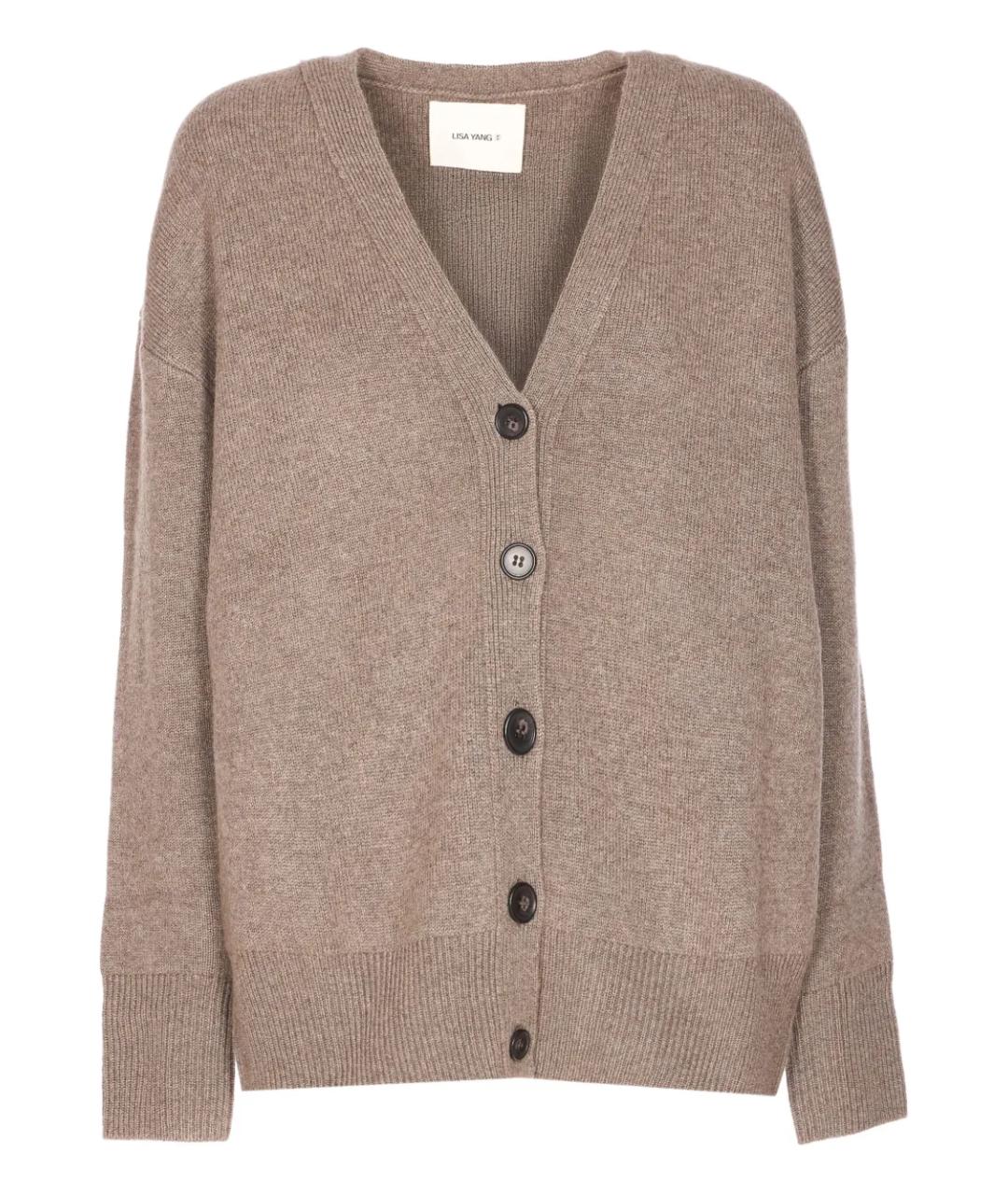 LISA YANG Бежевый кашемировый джемпер / свитер, фото 1