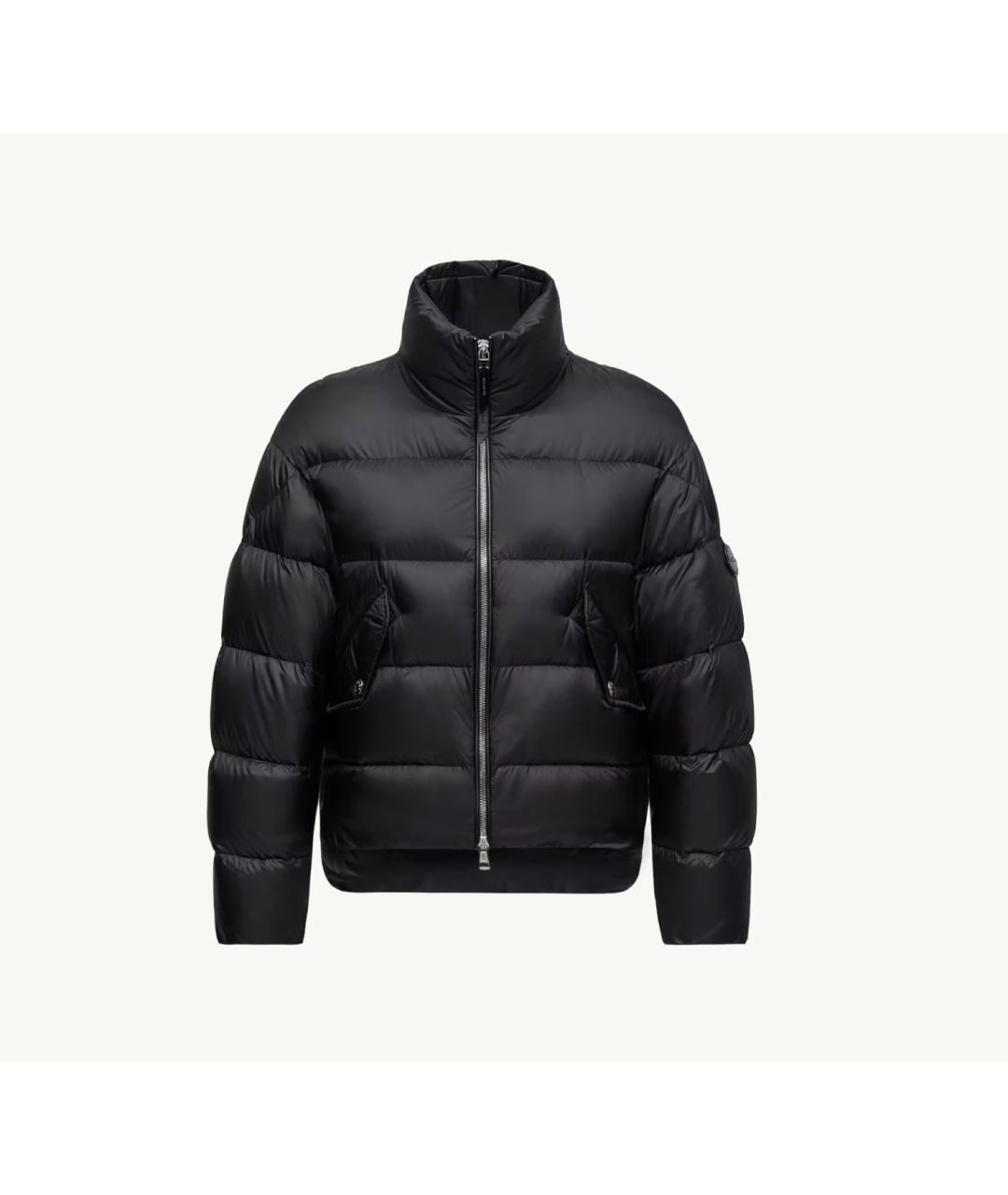 MONCLER Черный полиэстеровый пуховик, фото 6