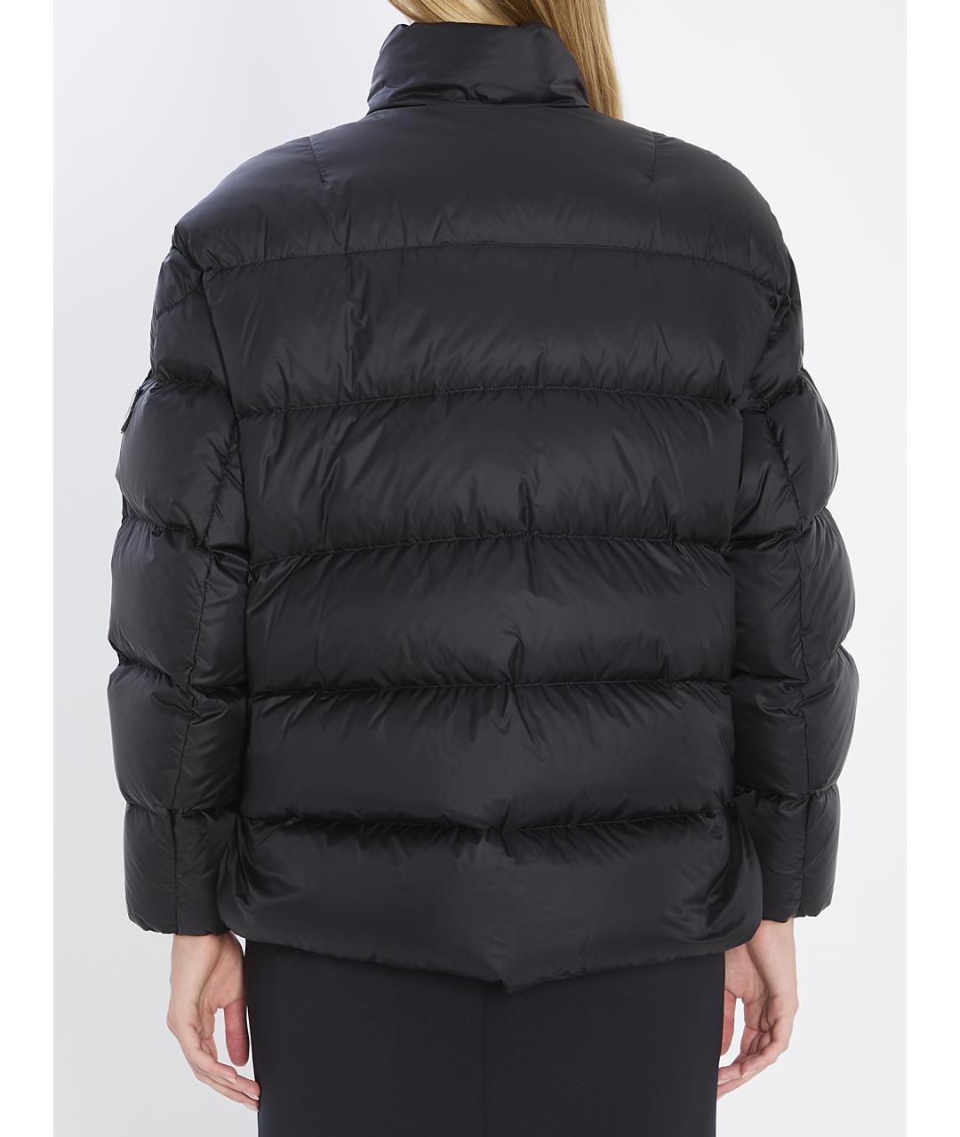 MONCLER Черный полиэстеровый пуховик, фото 5