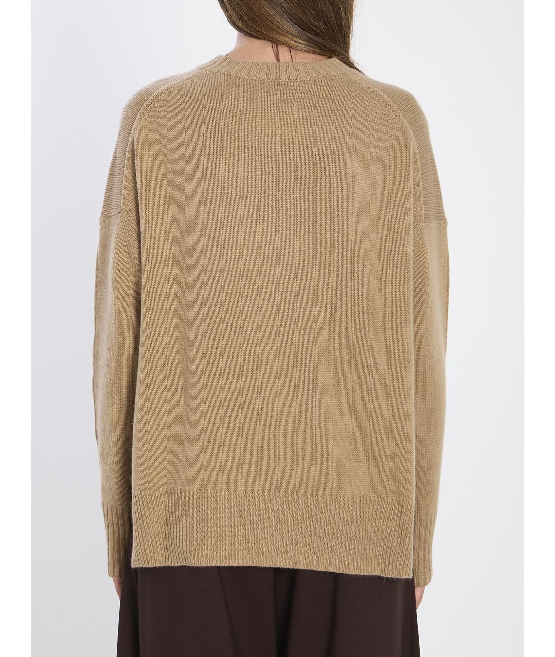 ALLUDE Бежевый кашемировый джемпер / свитер, фото 5