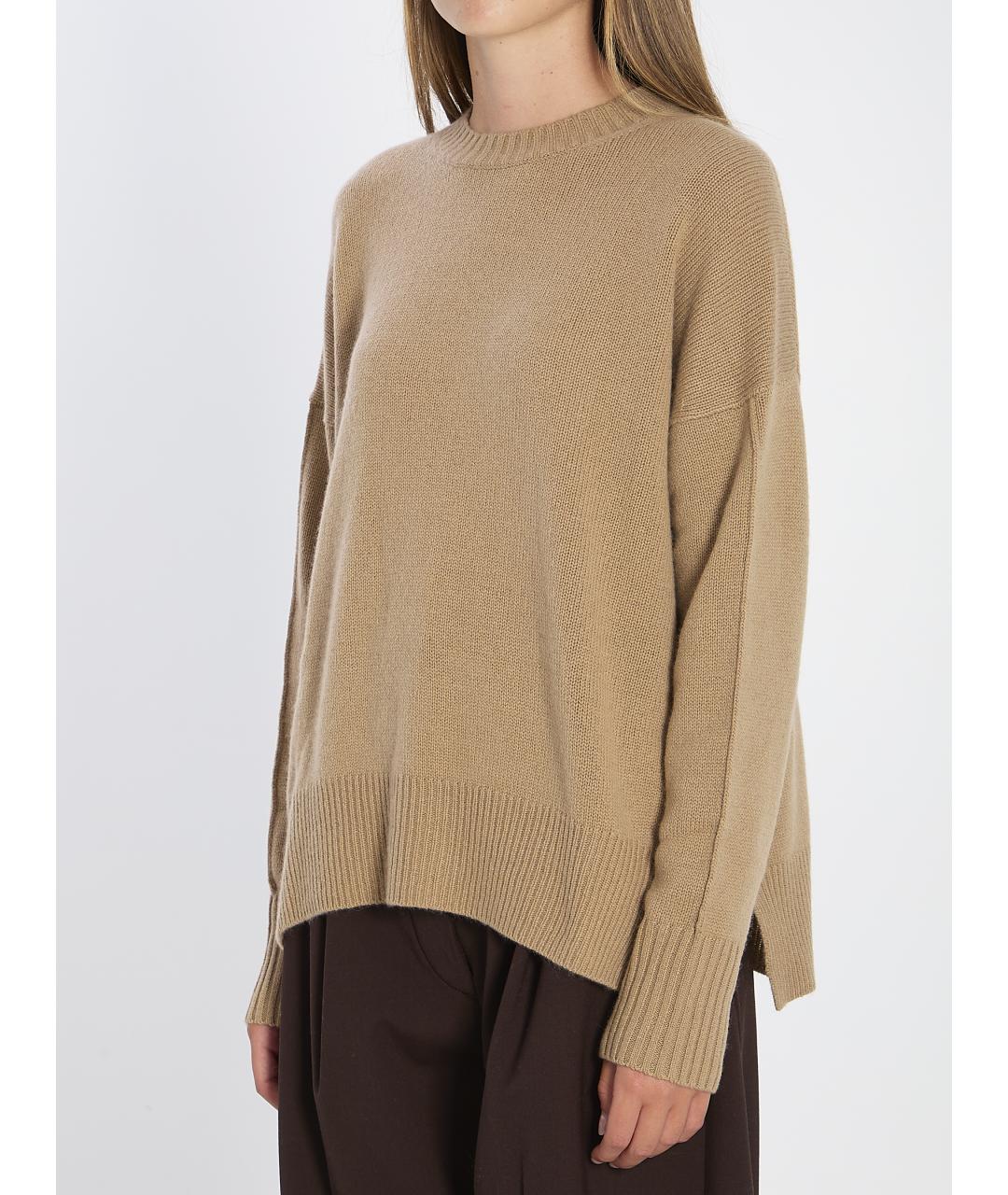 ALLUDE Бежевый кашемировый джемпер / свитер, фото 3