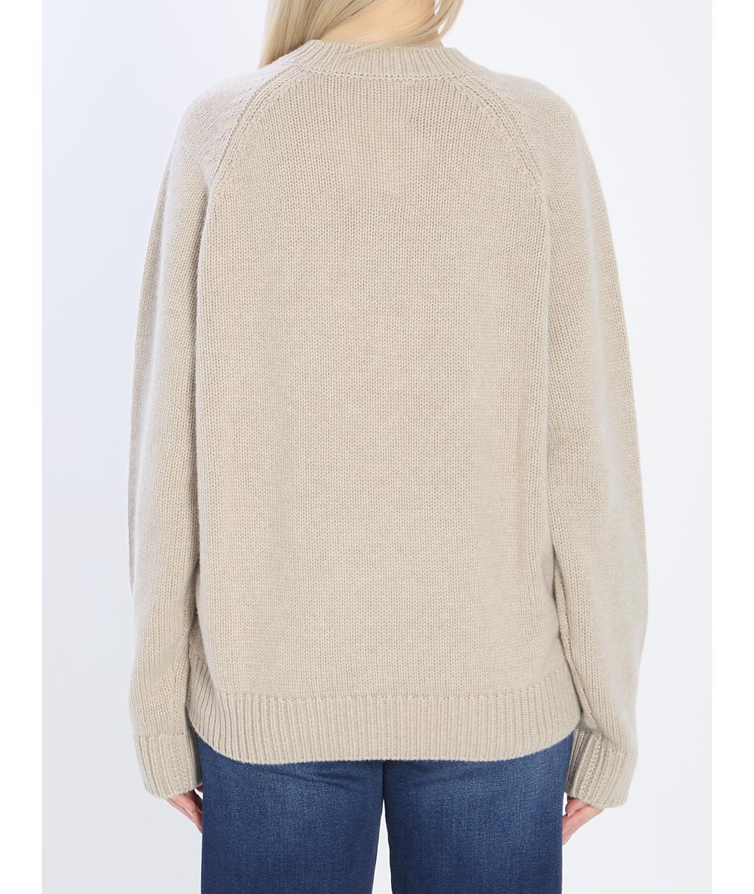 LISA YANG Бежевый кашемировый джемпер / свитер, фото 4