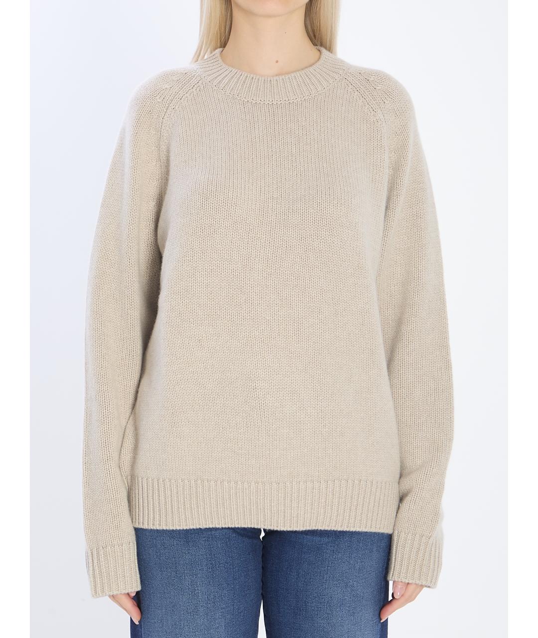 LISA YANG Бежевый кашемировый джемпер / свитер, фото 5