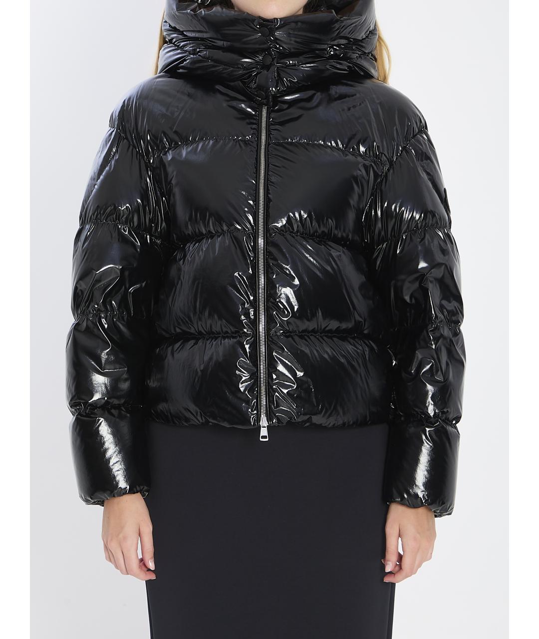 MONCLER Черная полиамидовая куртка, фото 2