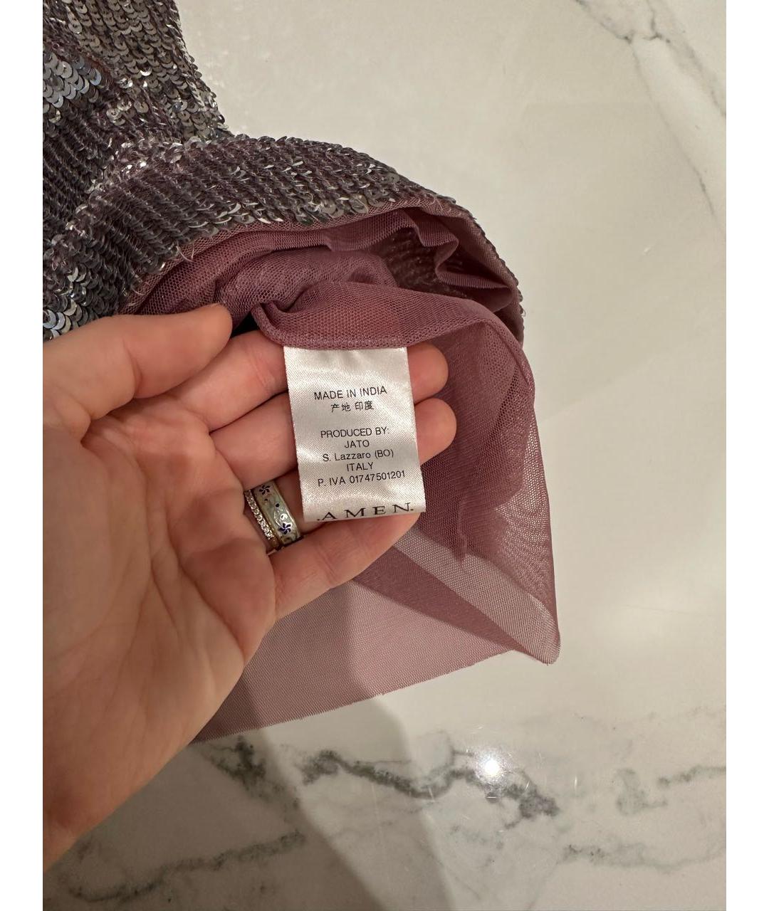 AMEN Антрацитовое вечернее платье, фото 4