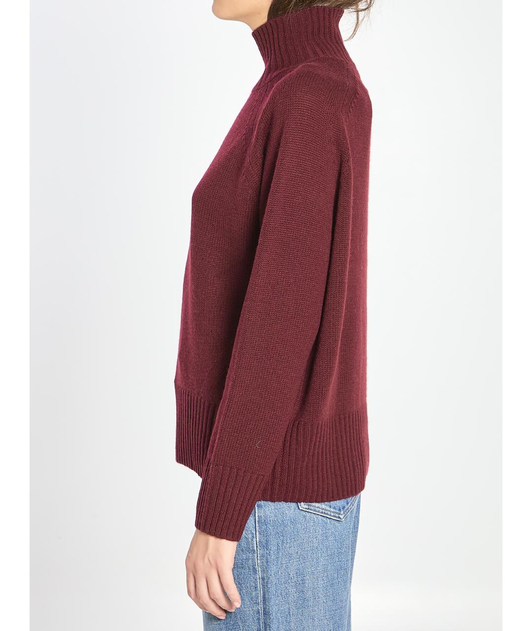 ALLUDE Бордовый шерстяной джемпер / свитер, фото 3