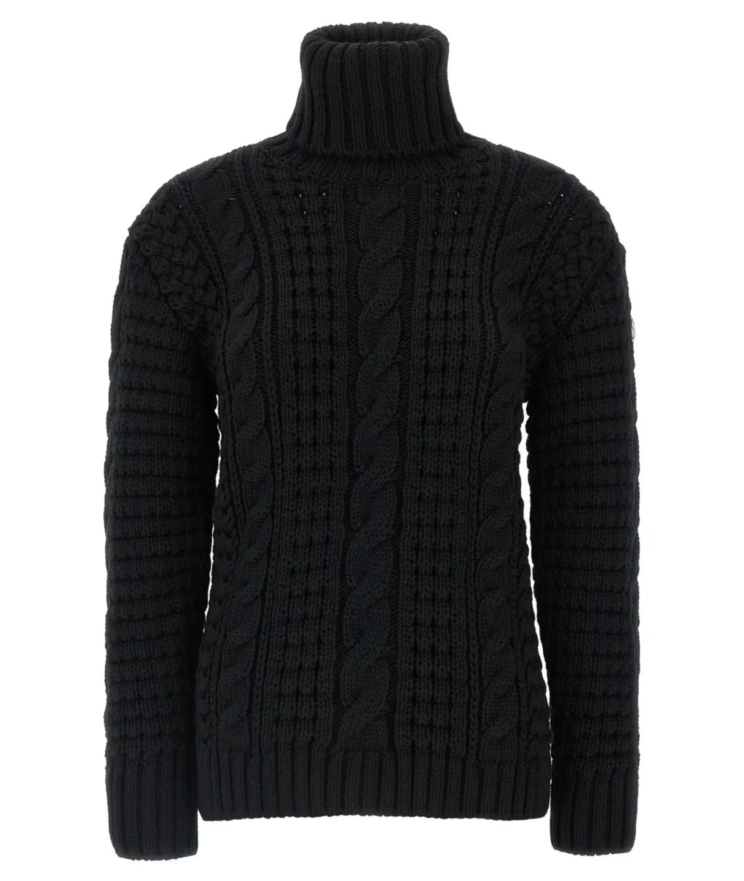 MONCLER Черный шерстяной джемпер / свитер, фото 1