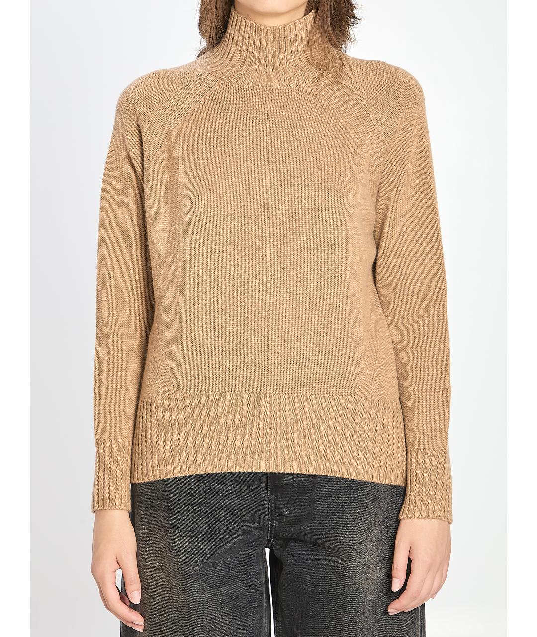 ALLUDE Бежевый шерстяной джемпер / свитер, фото 5