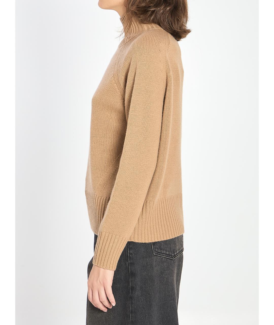 ALLUDE Бежевый шерстяной джемпер / свитер, фото 3