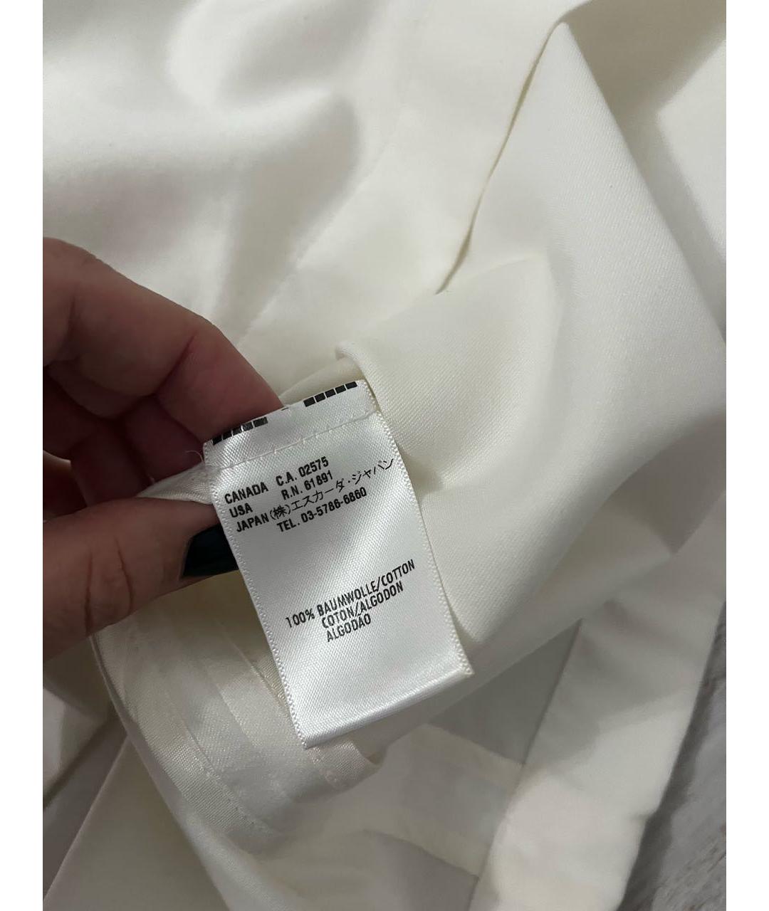 ESCADA Белое хлопковое повседневное платье, фото 2