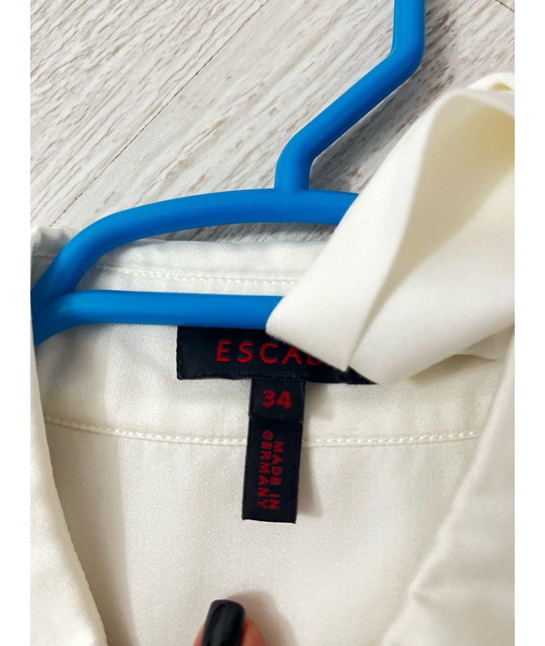 ESCADA Белое хлопковое повседневное платье, фото 4