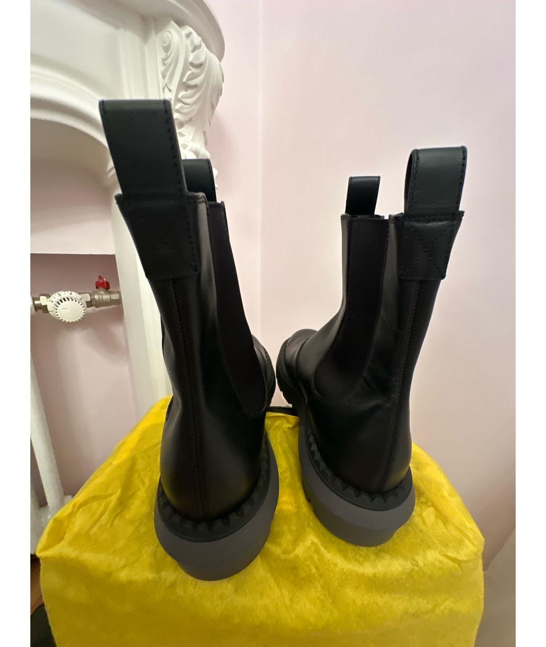 GUCCI Черные кожаные высокие ботинки, фото 4