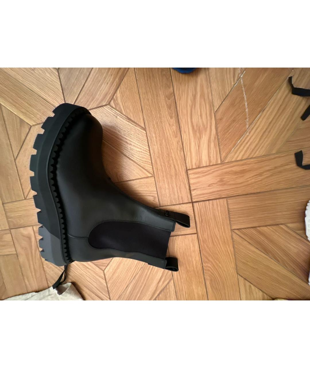 GUCCI Черные кожаные высокие ботинки, фото 6