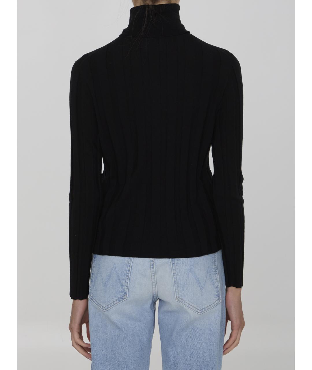 ALLUDE Черная шерстяная водолазка, фото 5