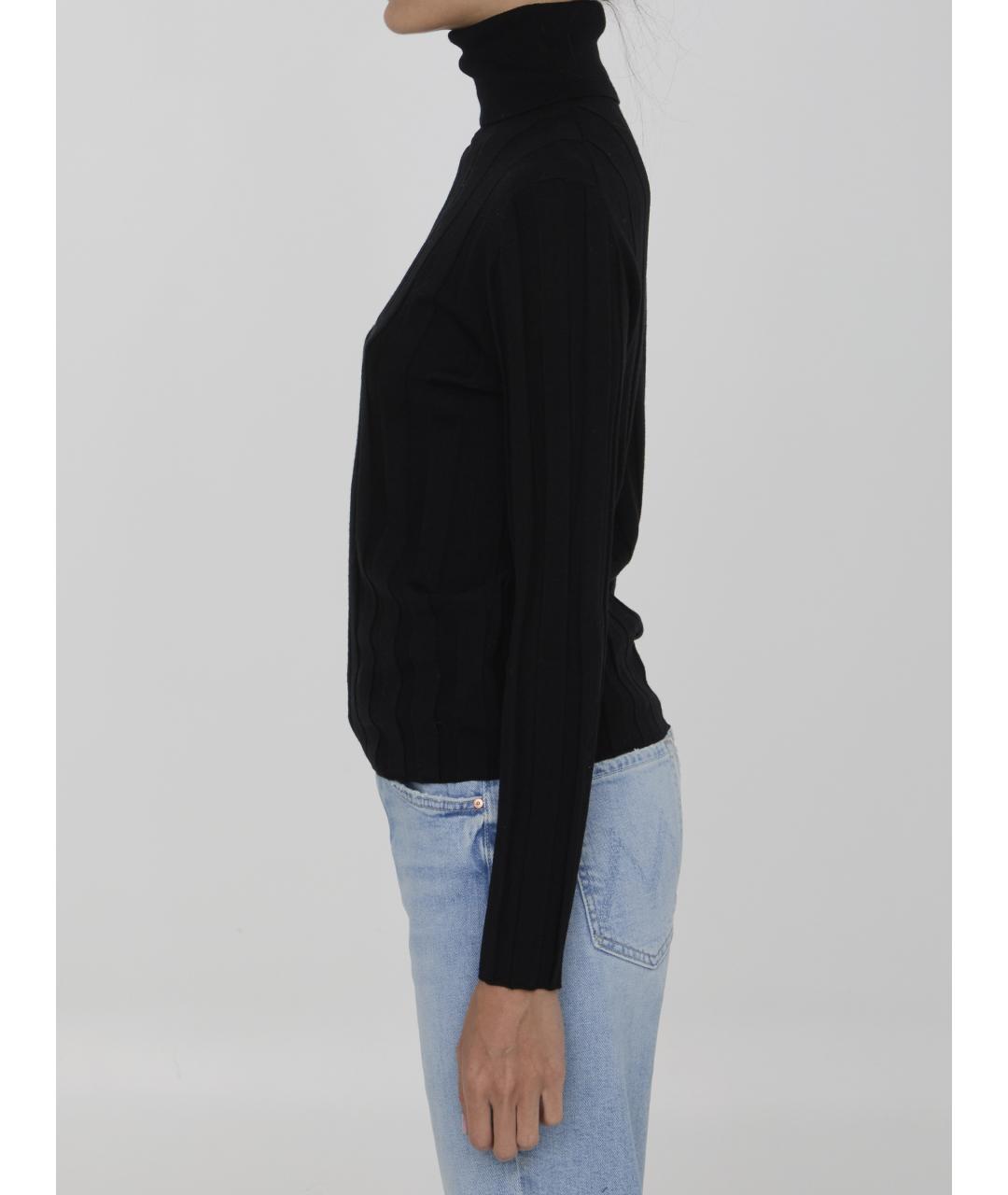 ALLUDE Черная шерстяная водолазка, фото 4