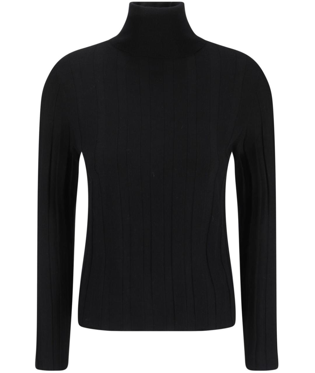 ALLUDE Черная шерстяная водолазка, фото 1