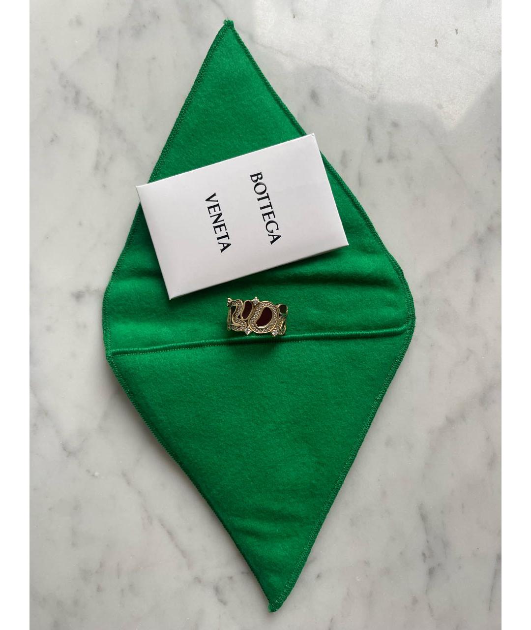 BOTTEGA VENETA Золотое серебряное кольцо, фото 6