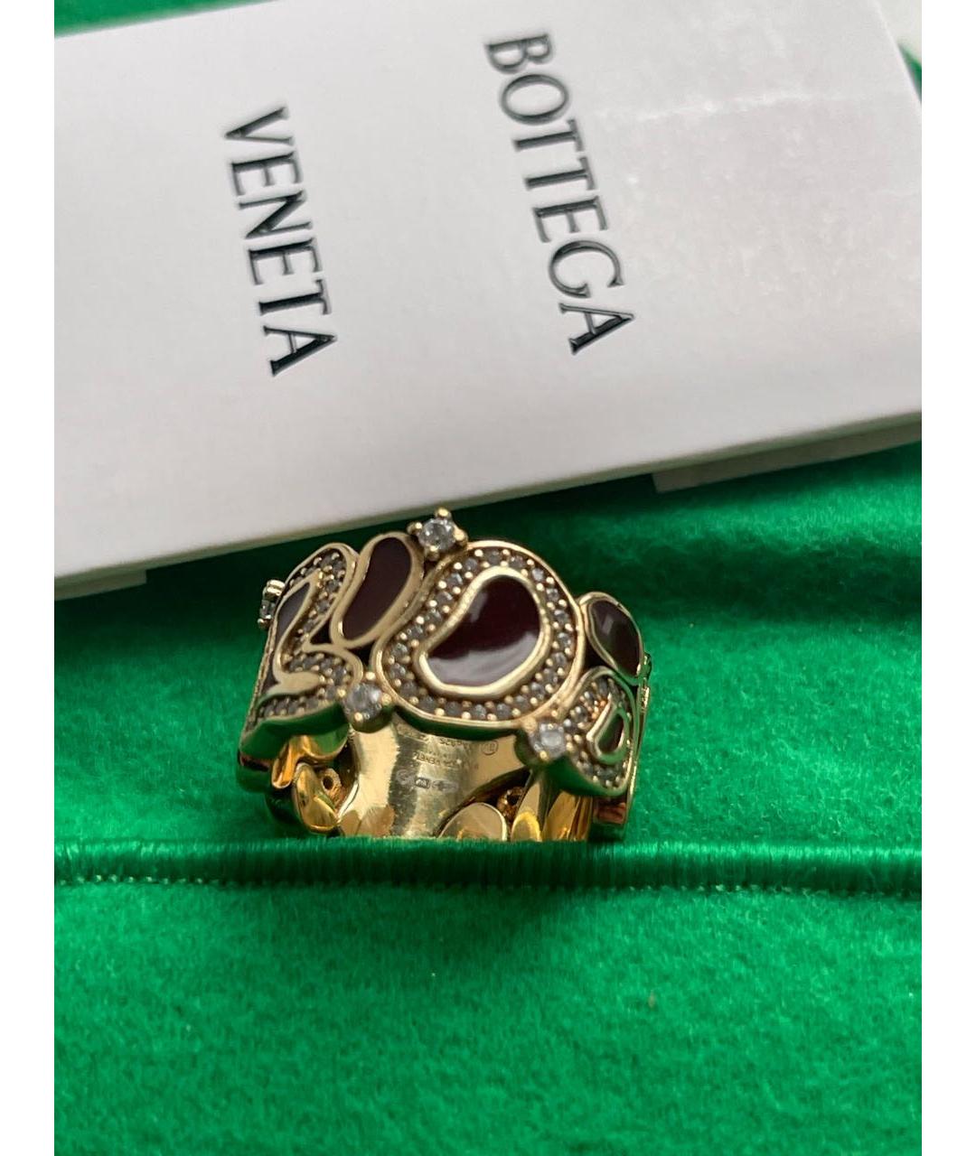 BOTTEGA VENETA Золотое серебряное кольцо, фото 4