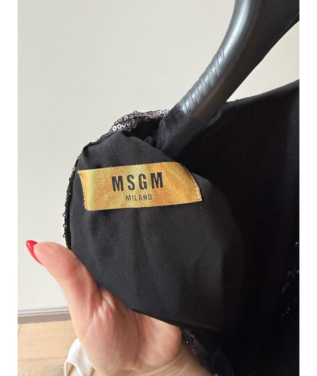 MSGM Фиолетовое вечернее платье, фото 3