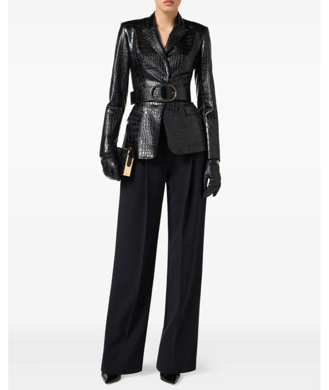 ELISABETTA FRANCHI Черная куртка, фото 7