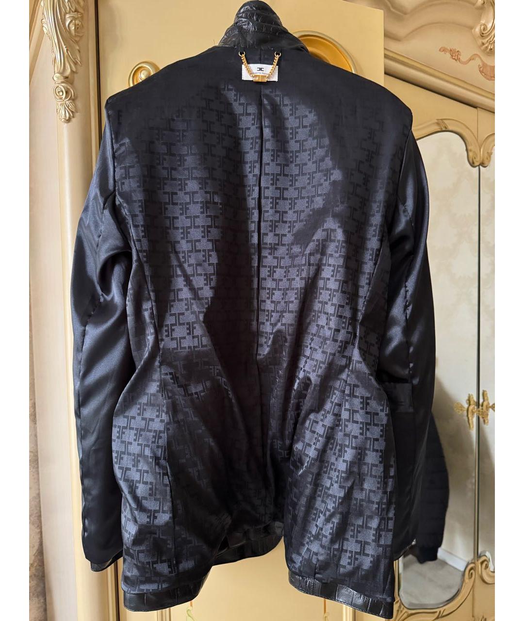 ELISABETTA FRANCHI Черная куртка, фото 3