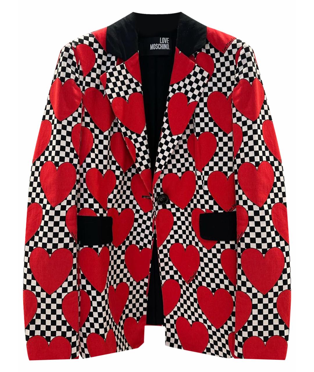 LOVE MOSCHINO Красный жакет/пиджак, фото 1