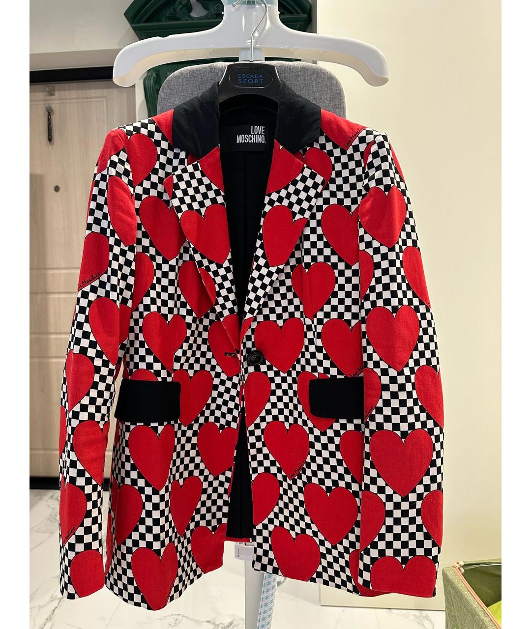 LOVE MOSCHINO Красный жакет/пиджак, фото 6