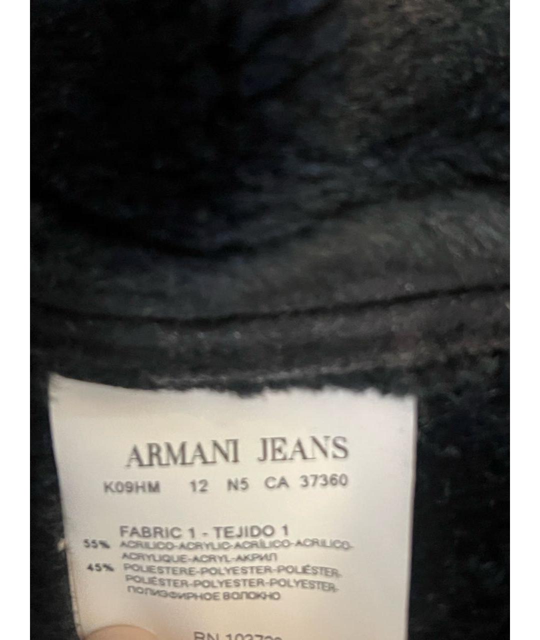 ARMANI JEANS Черная дубленка, фото 4