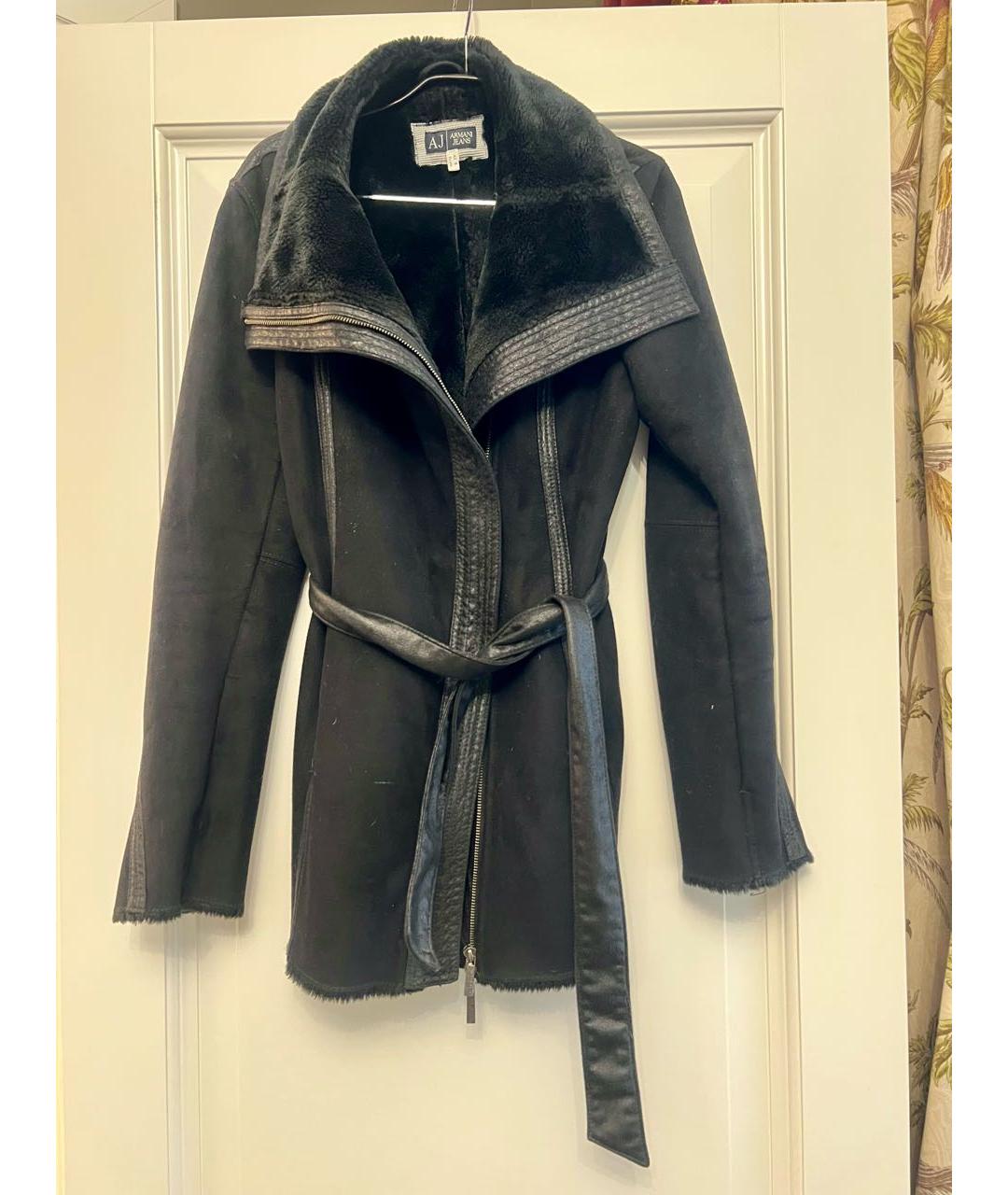 ARMANI JEANS Черная дубленка, фото 6