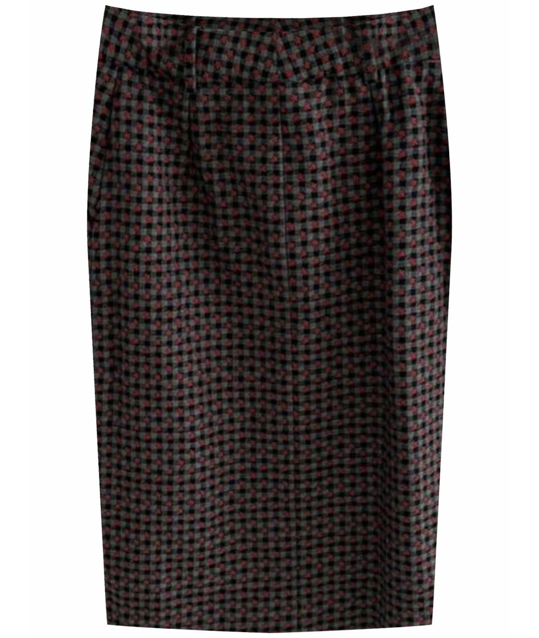 LOUIS VUITTON Мульти хлопковая юбка миди, фото 1