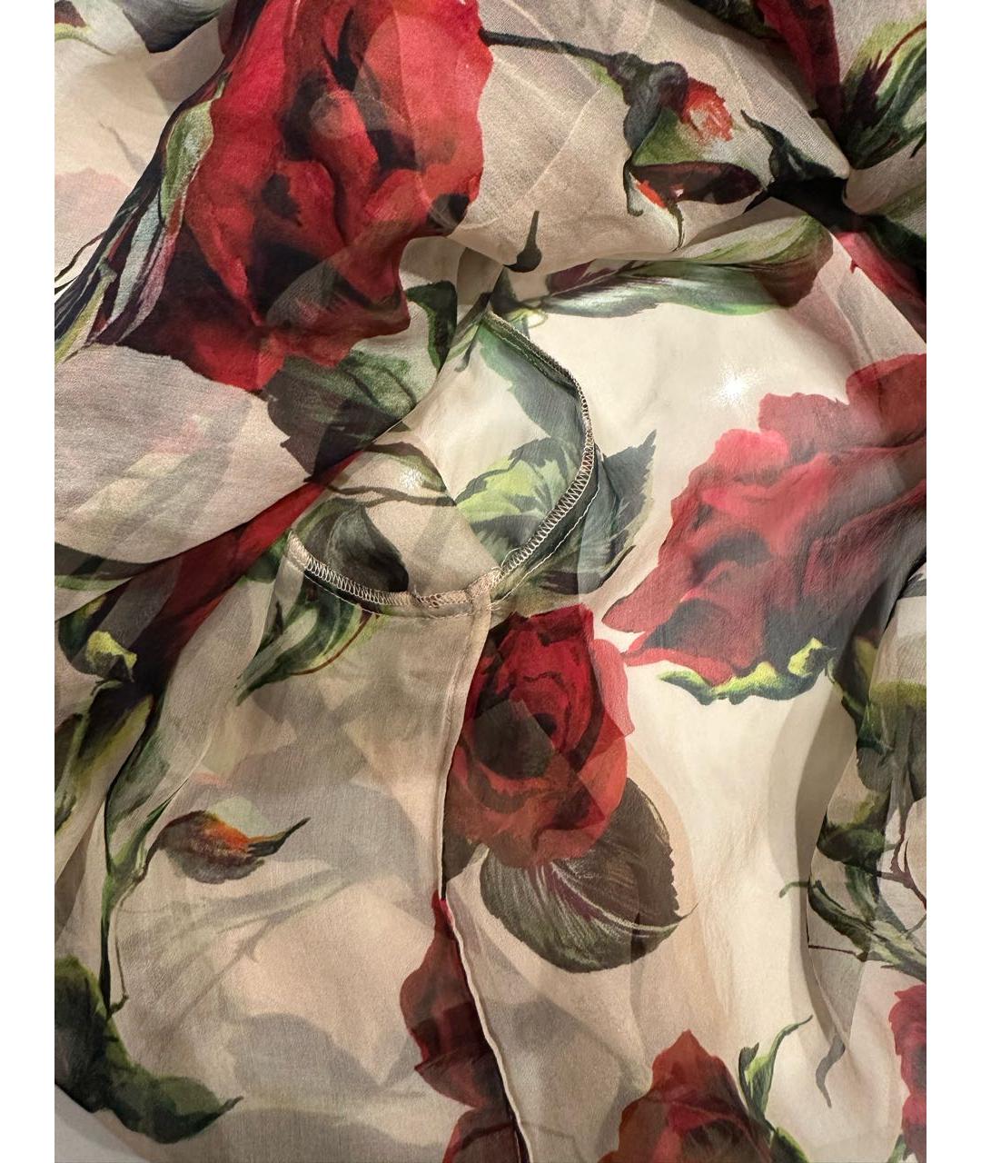 DOLCE&GABBANA Красная шифоновая блузы, фото 4