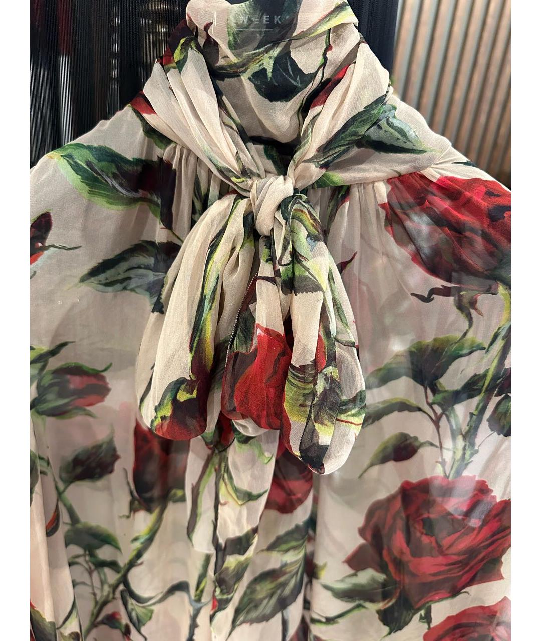 DOLCE&GABBANA Красная шифоновая блузы, фото 3