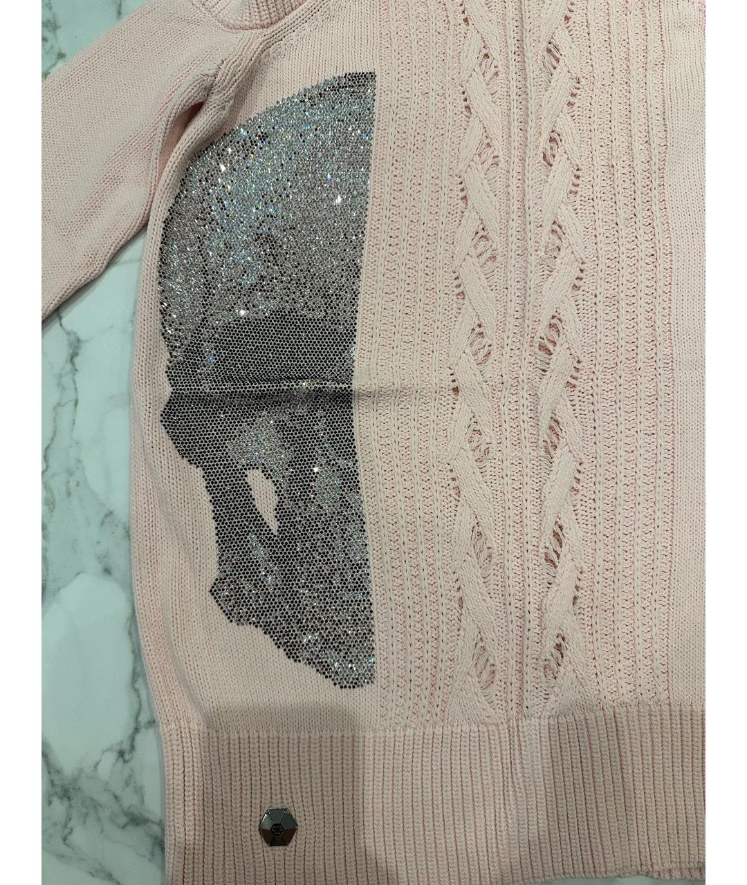 PHILIPP PLEIN Розовый вискозный джемпер / свитер, фото 3