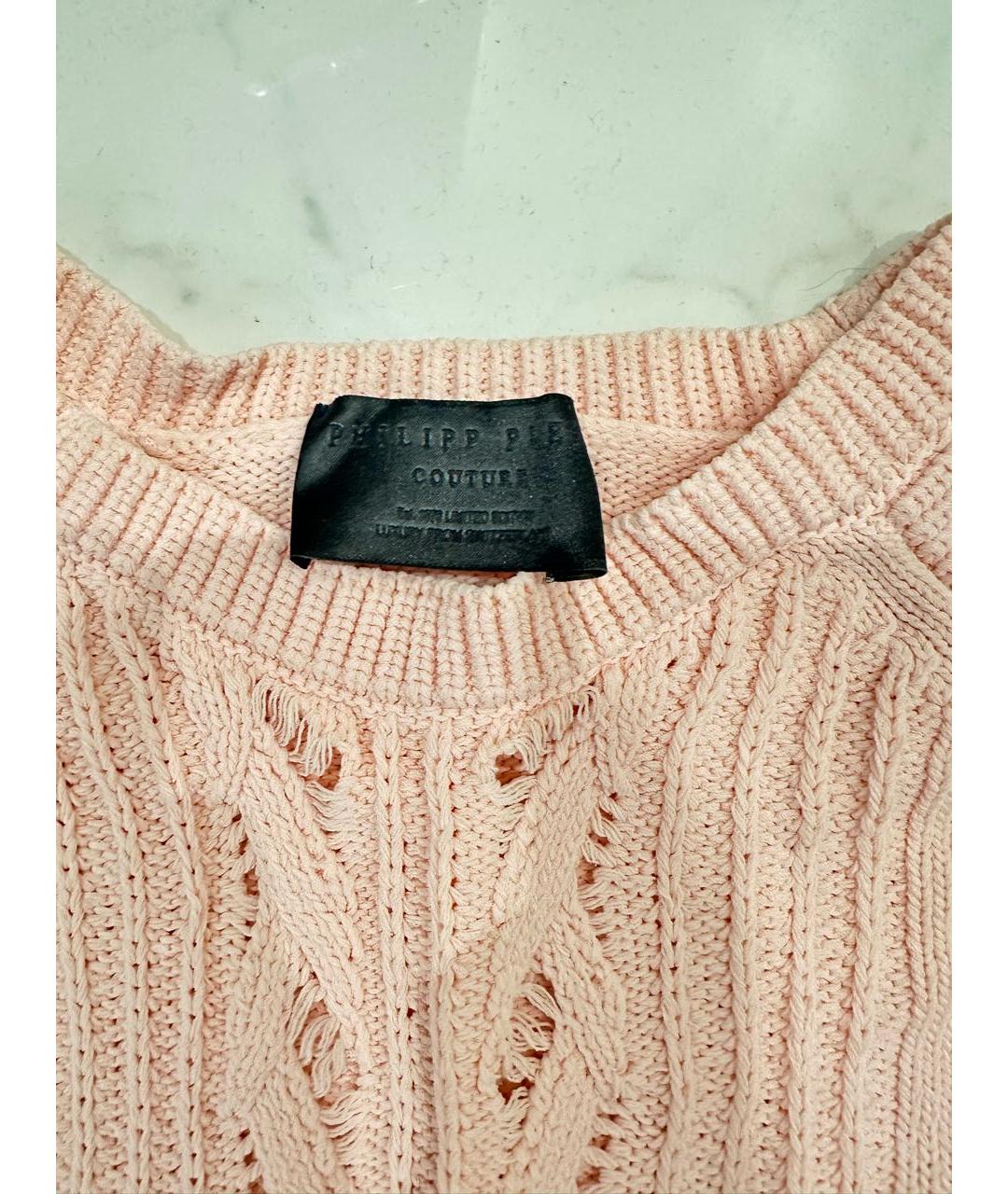 PHILIPP PLEIN Розовый вискозный джемпер / свитер, фото 4