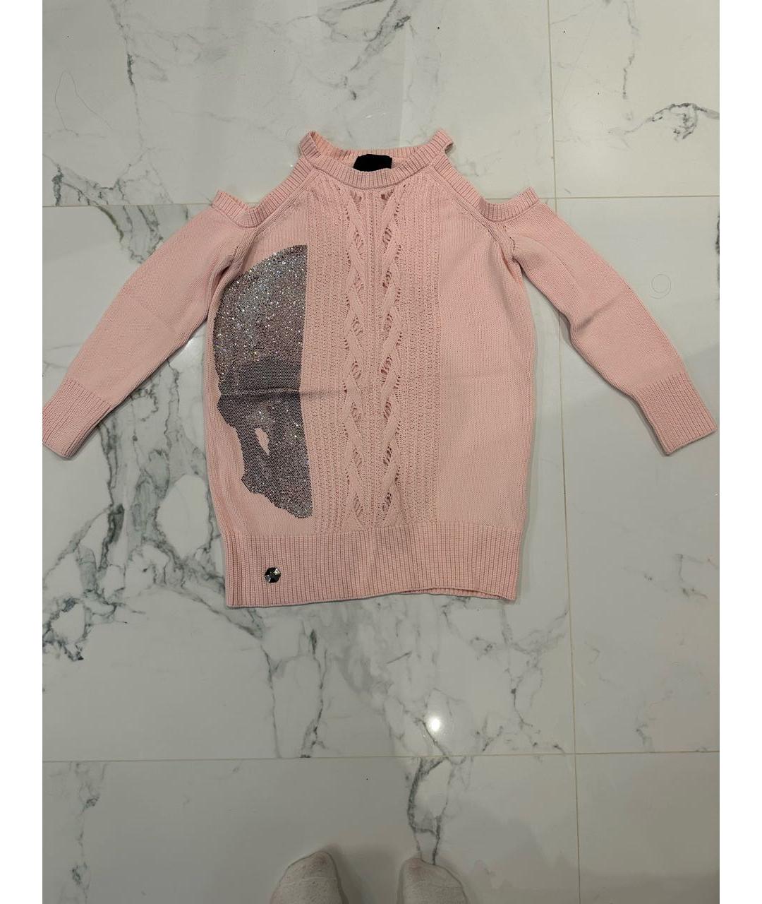 PHILIPP PLEIN Розовый вискозный джемпер / свитер, фото 7