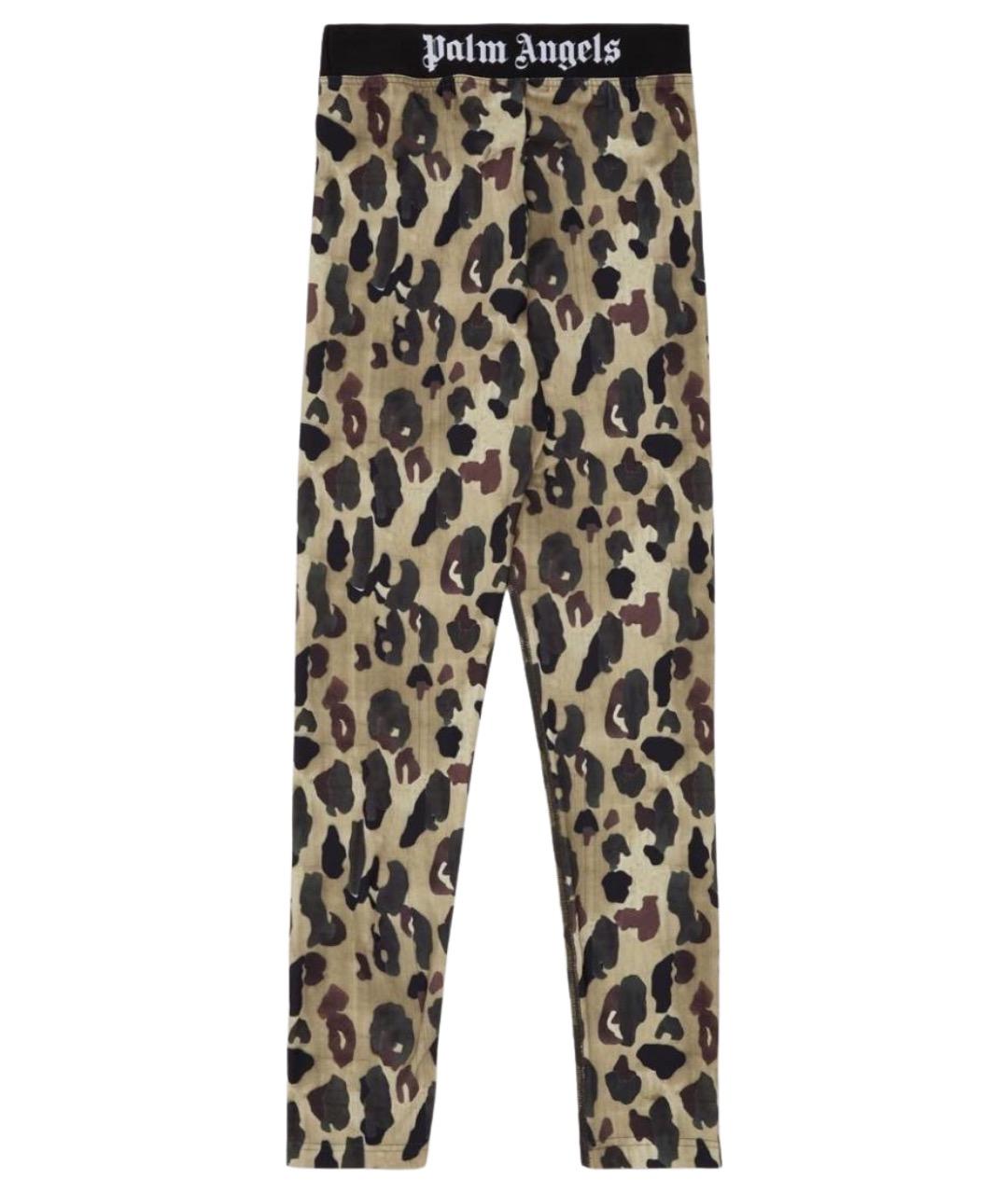 PALM ANGELS Зеленые полиэстеровые леггинсы и велосипедки, фото 1