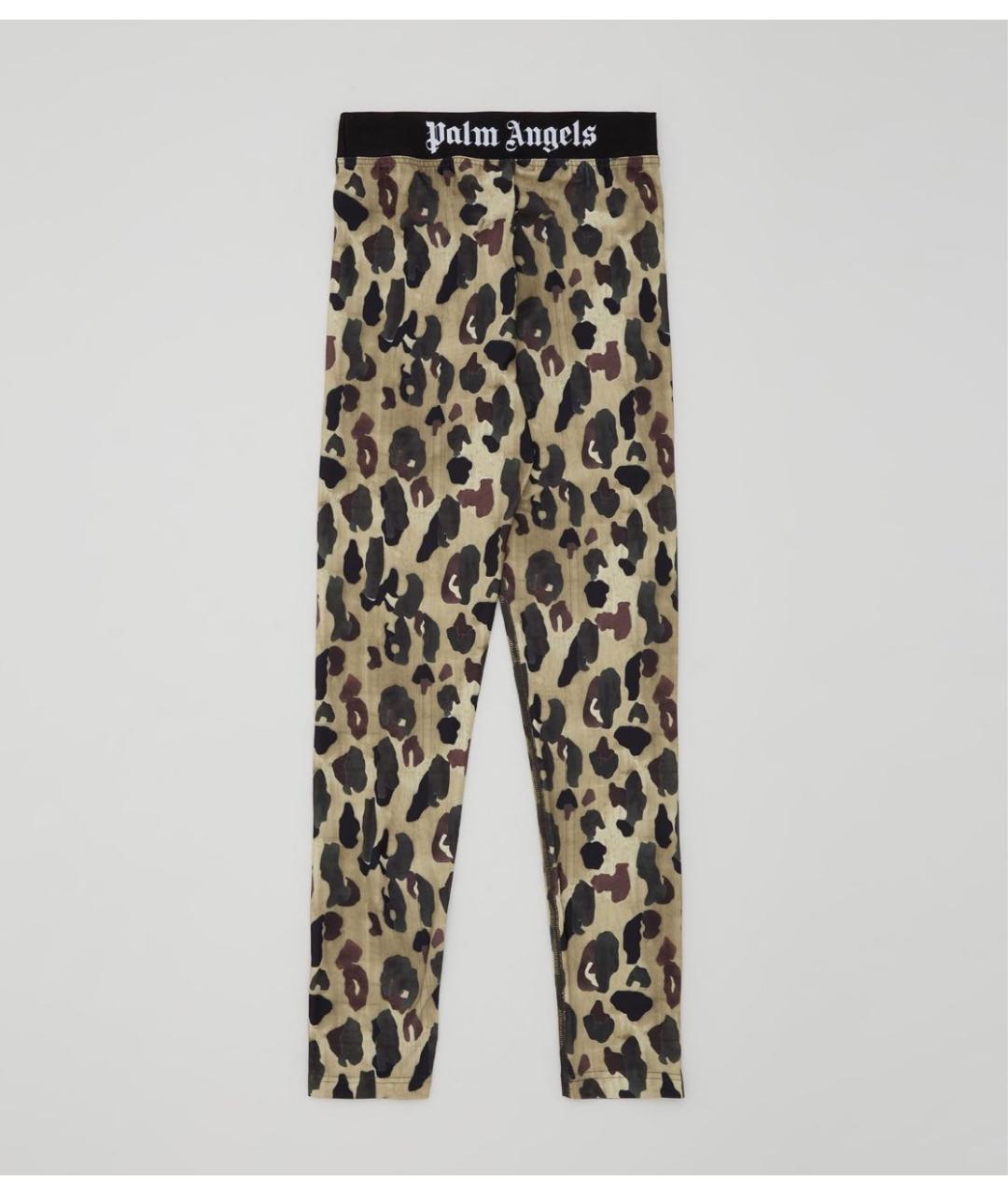 PALM ANGELS Зеленые полиэстеровые леггинсы и велосипедки, фото 7