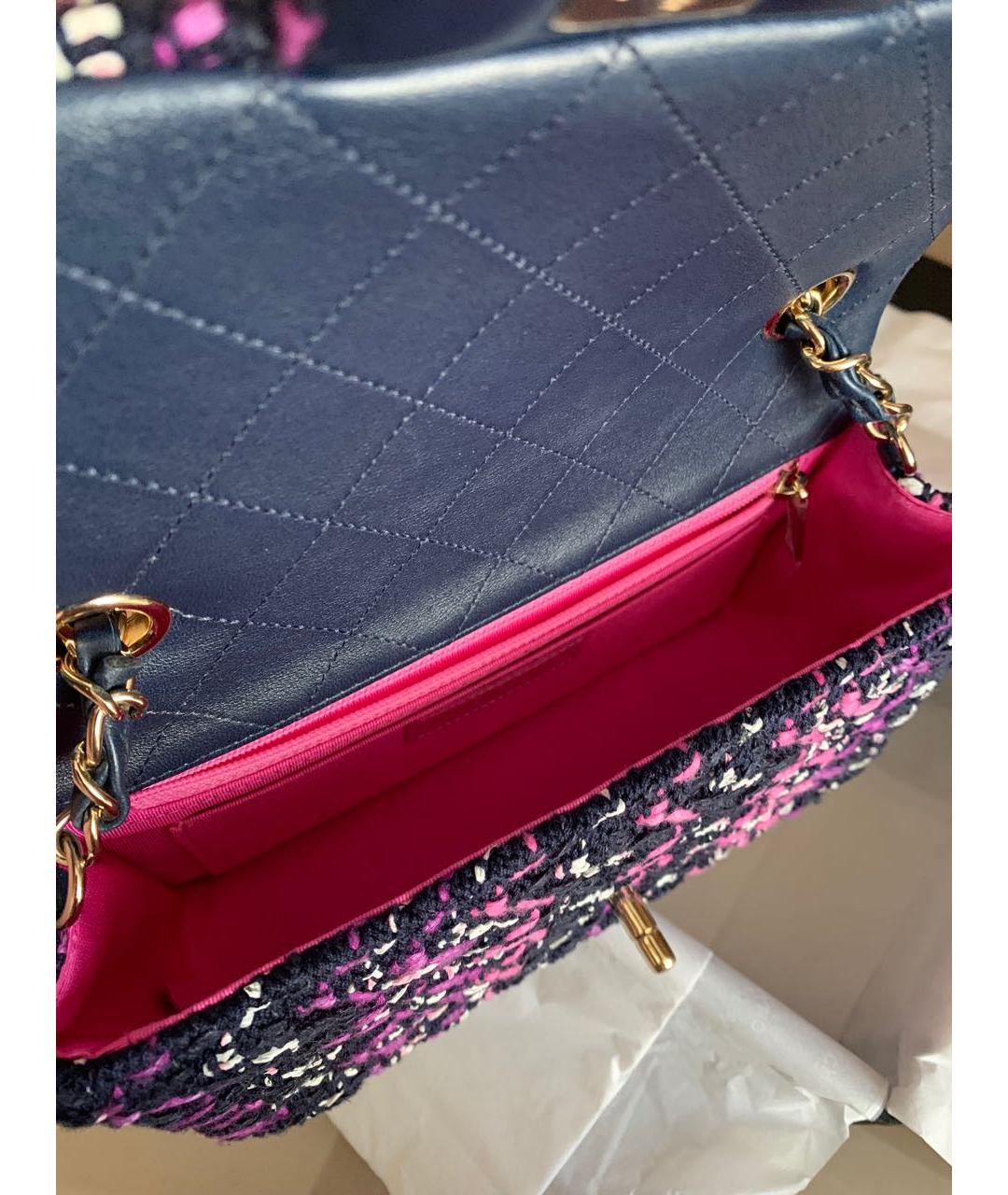 CHANEL Черная твидовая сумка через плечо, фото 7