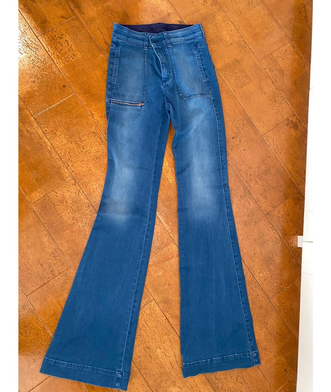 STELLA MCCARTNEY Синие джинсы клеш, фото 6