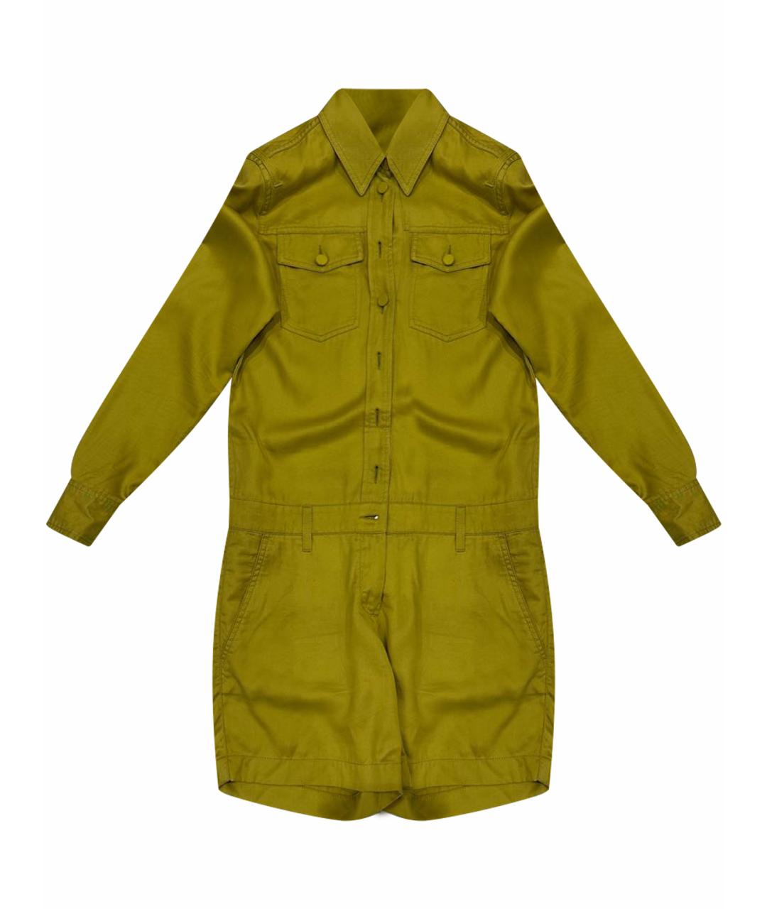 GUCCI Салатовый вискозный комбинезон, фото 1