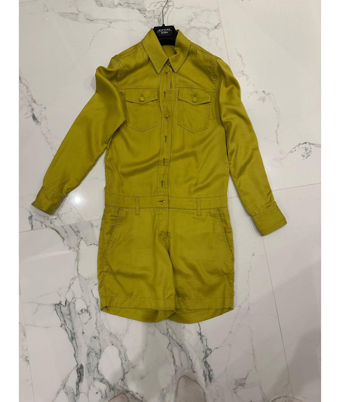 GUCCI Салатовый вискозный комбинезон, фото 7