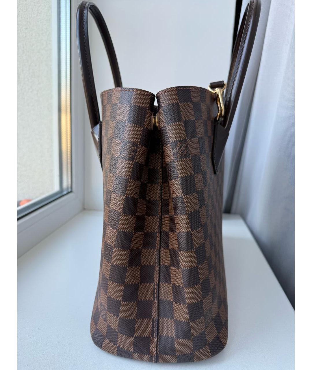 LOUIS VUITTON Коричневая сумка с короткими ручками, фото 2