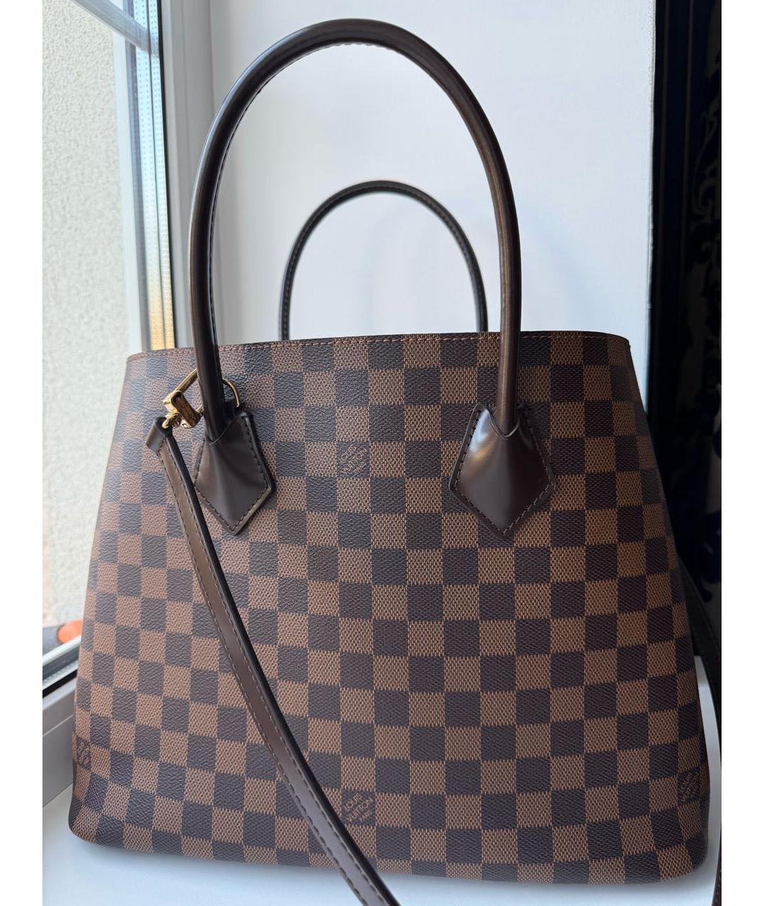 LOUIS VUITTON Коричневая сумка с короткими ручками, фото 3