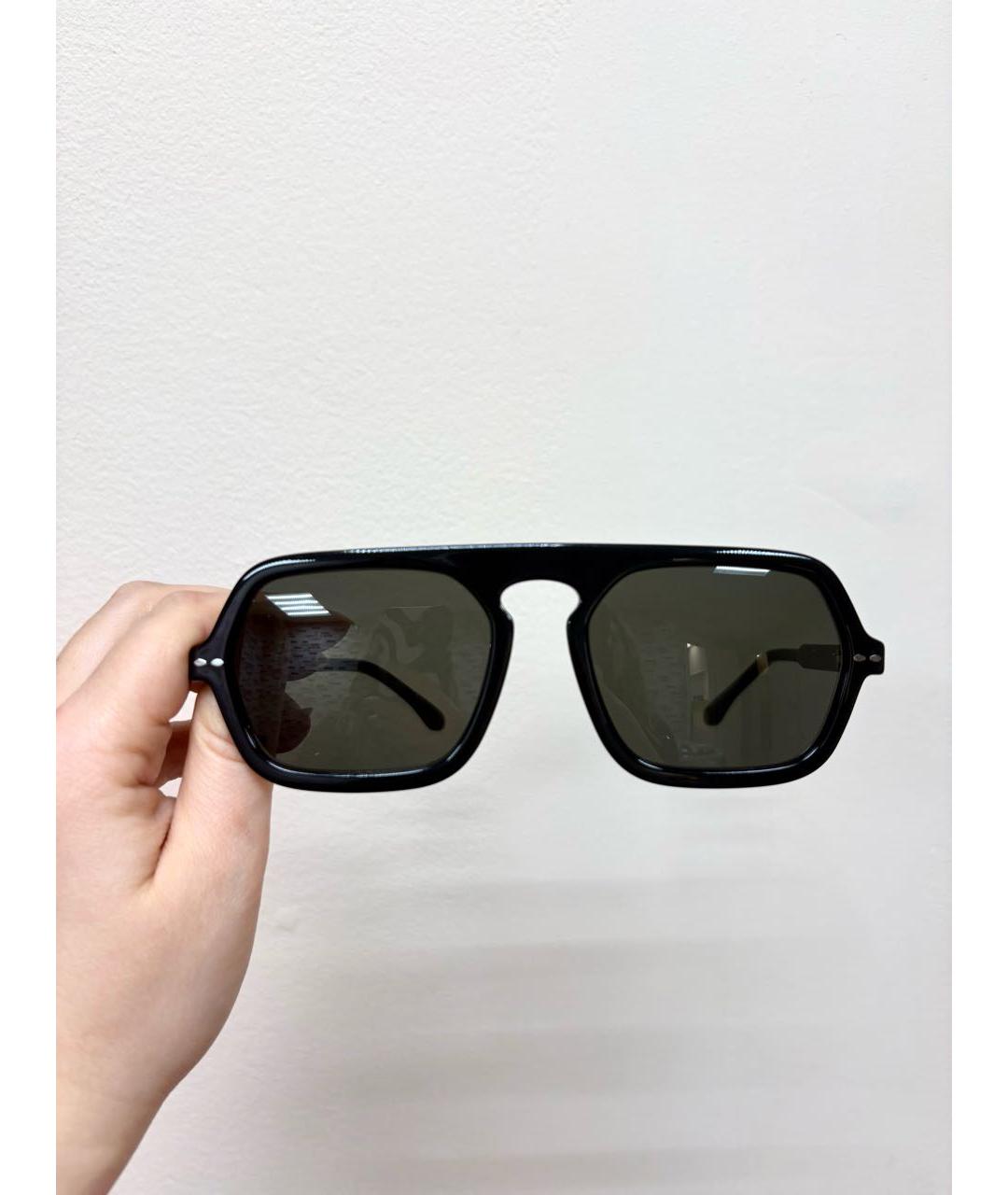 ISABEL MARANT Черные пластиковые солнцезащитные очки, фото 4