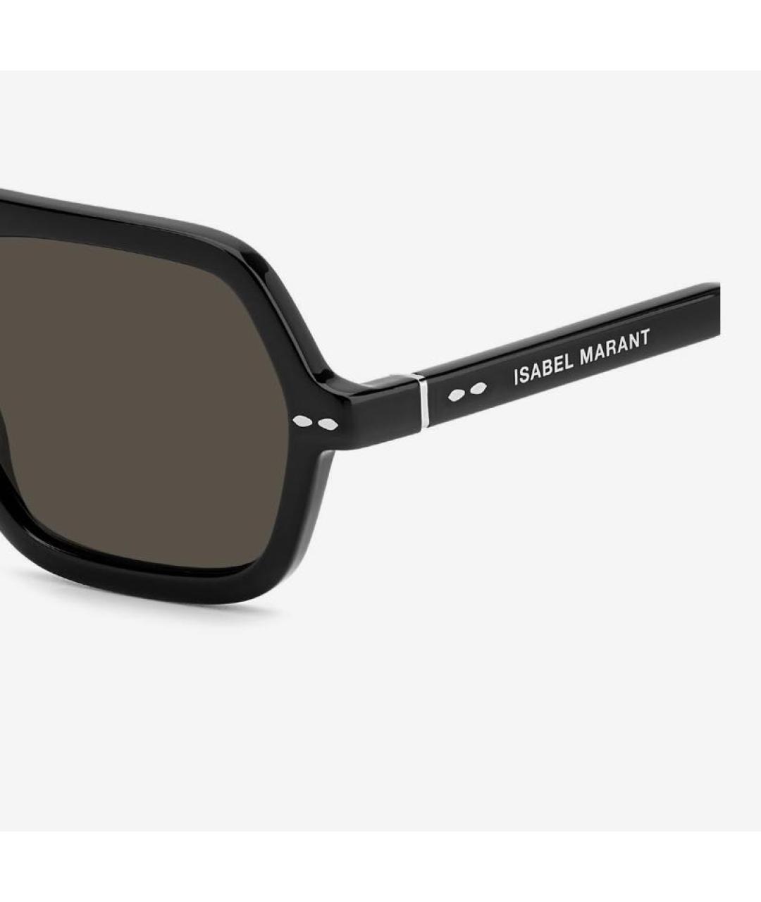 ISABEL MARANT Черные пластиковые солнцезащитные очки, фото 3