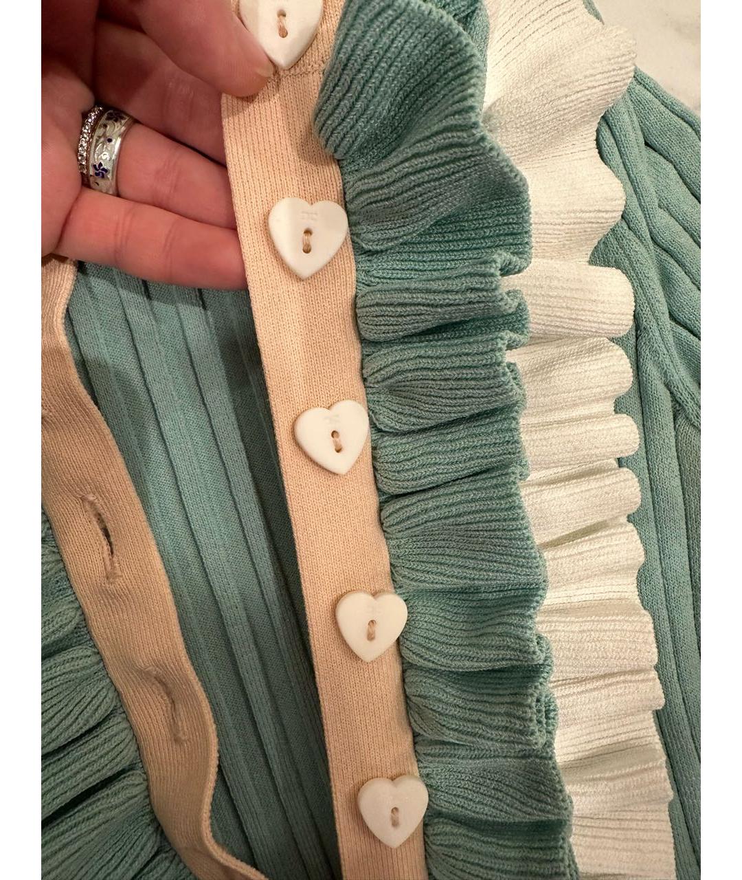 ELISABETTA FRANCHI Бирюзовое повседневное платье, фото 3