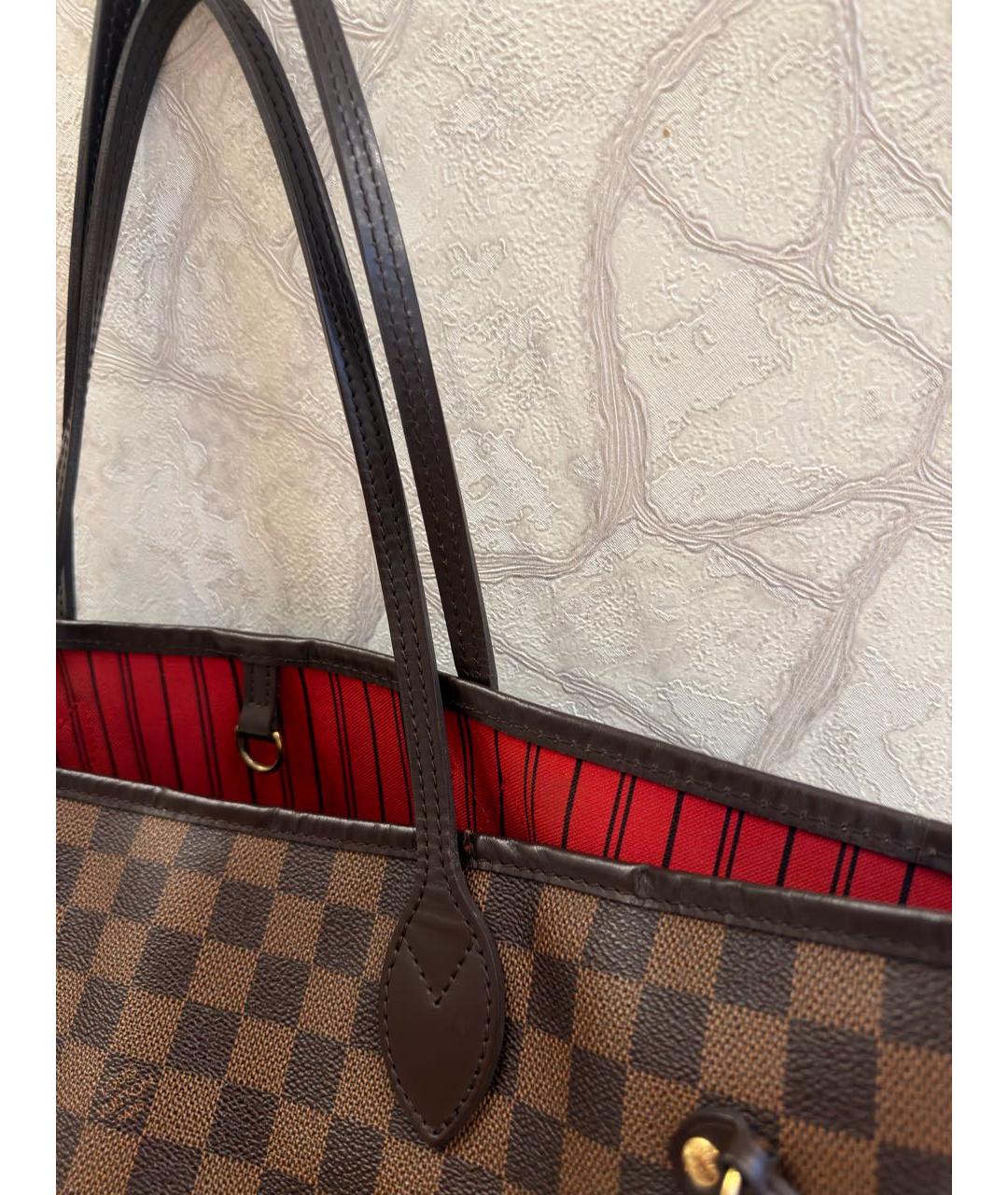 LOUIS VUITTON Коричневая сумка с короткими ручками, фото 2